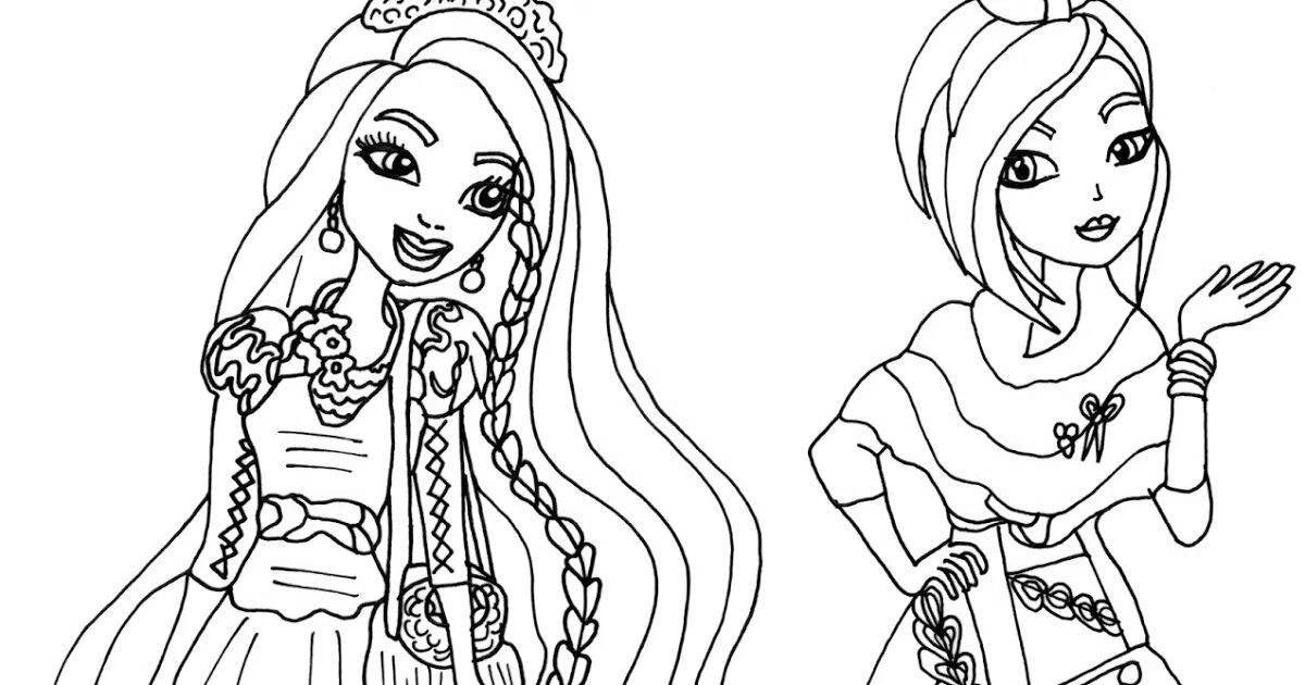 Amazing poppy doll coloring page