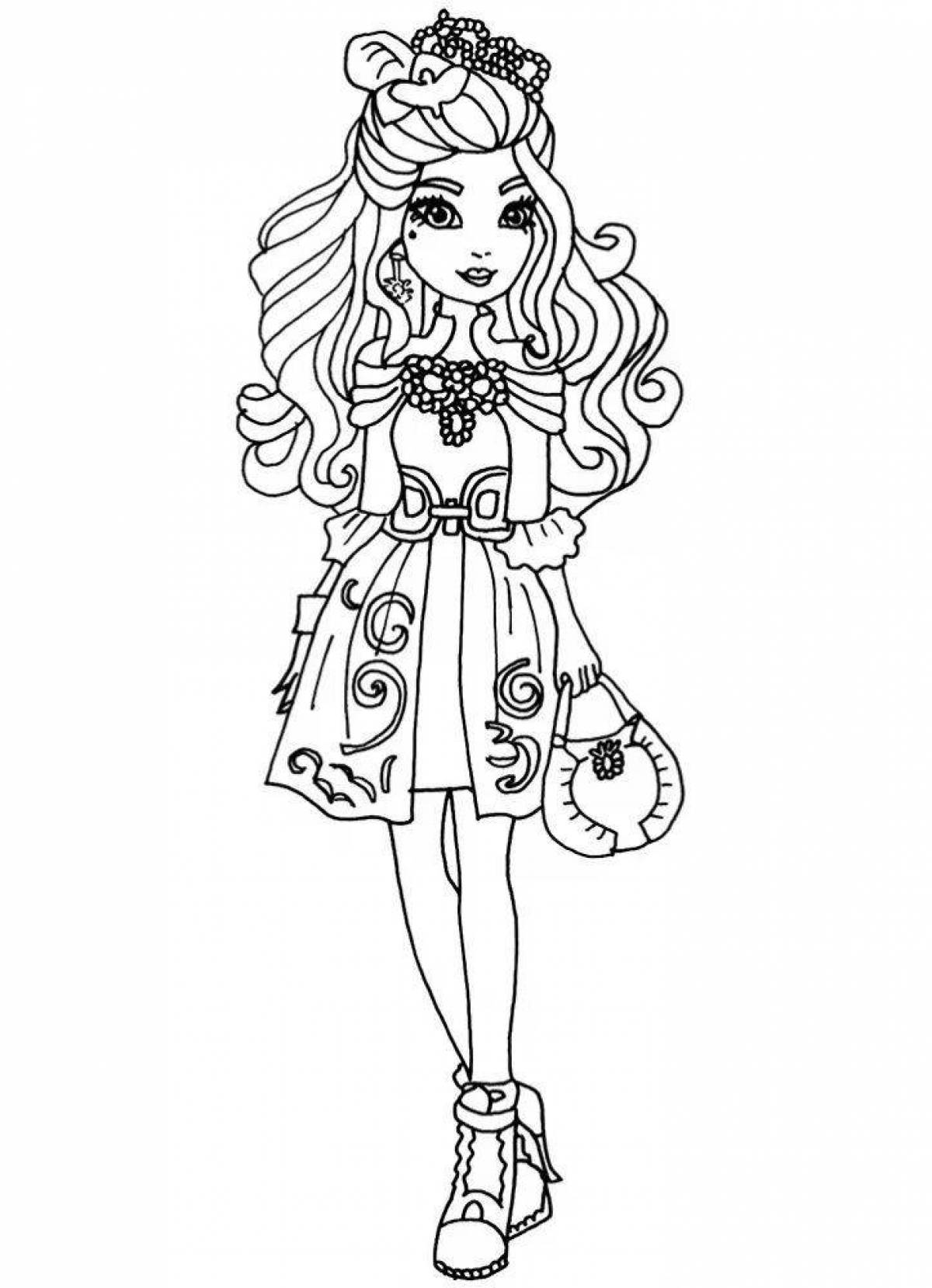 Coloring page magic poppy doll