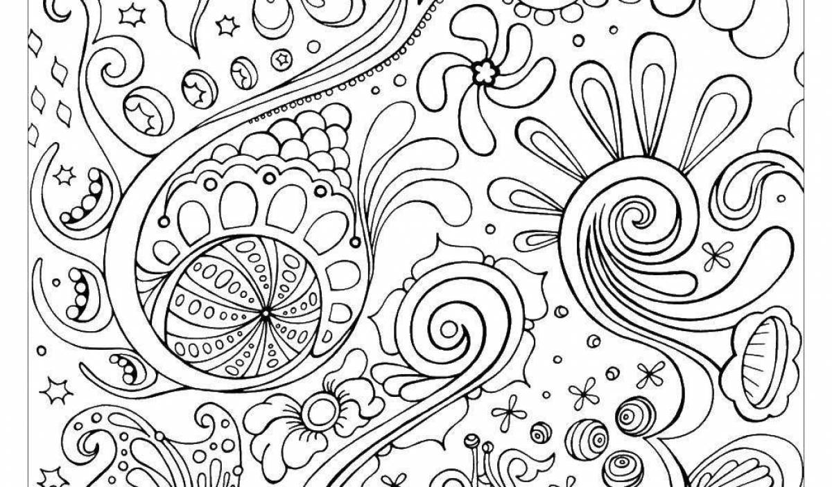 Color-explosion coloring page how to colorize