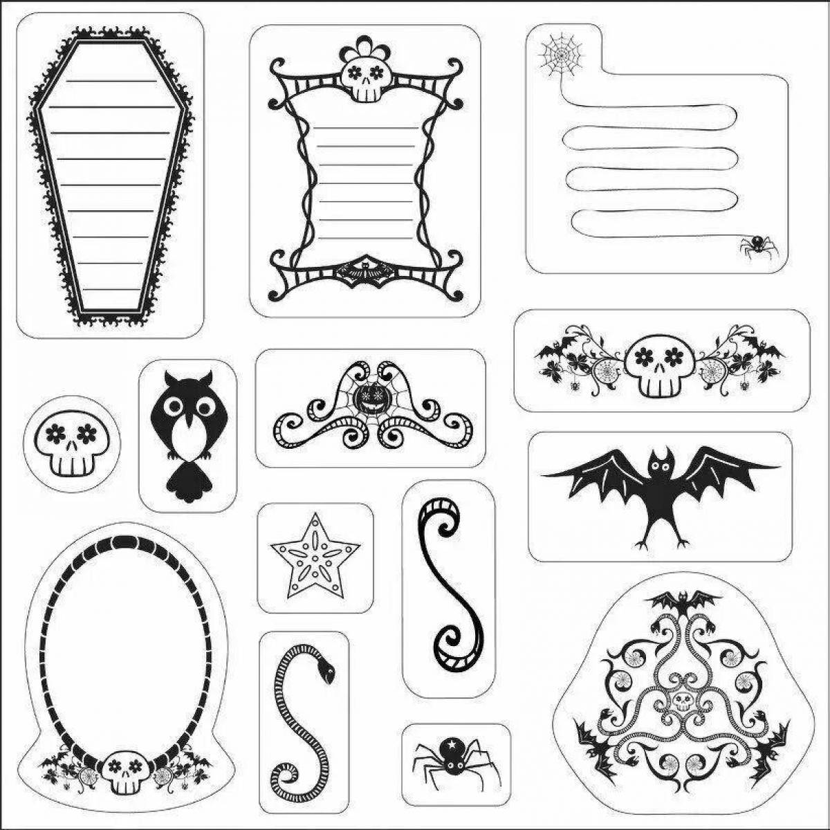 Great stickers for coloring
