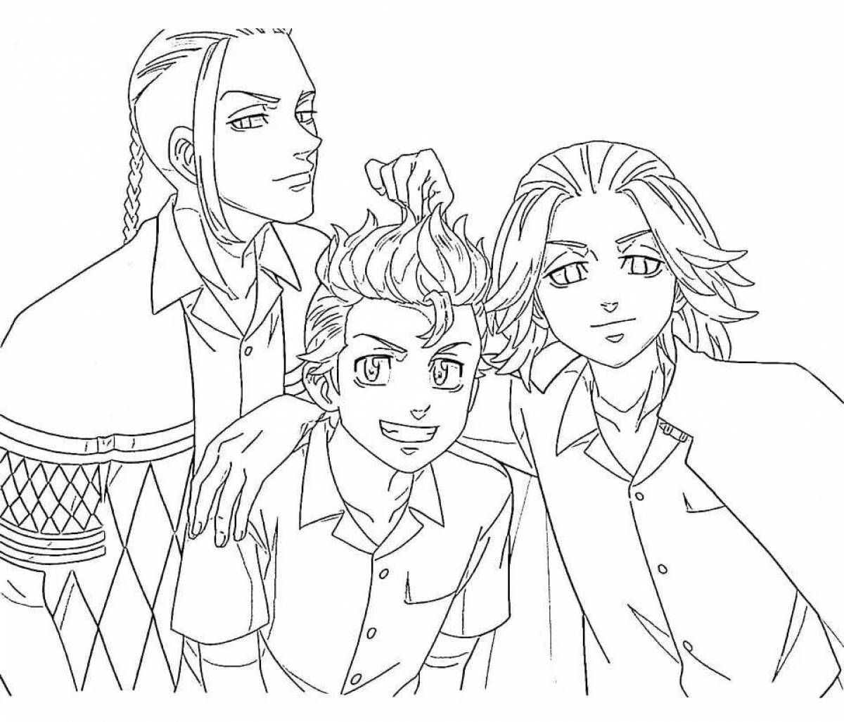 Photo Tokyo Mysterious Avengers shirt coloring