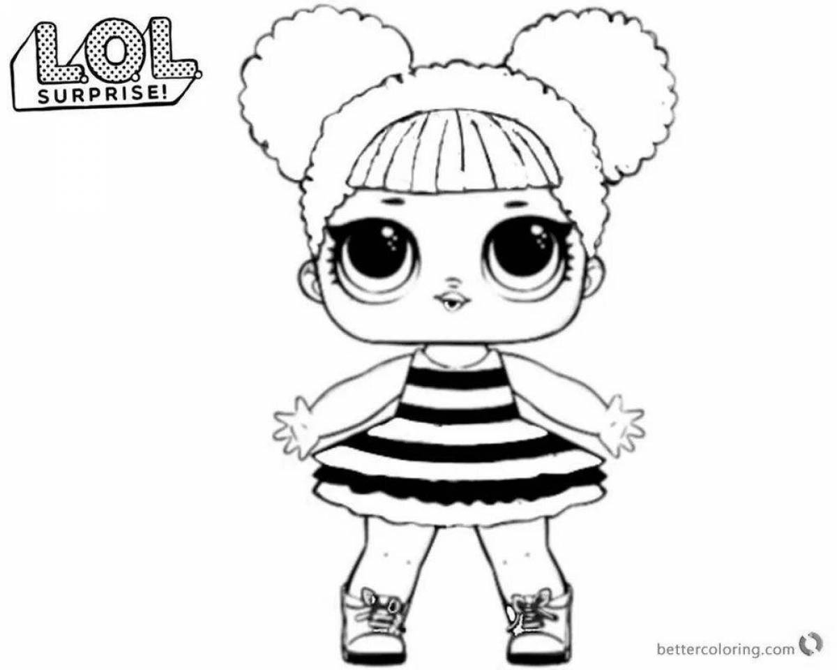 Stylish coloring lol doll pictures