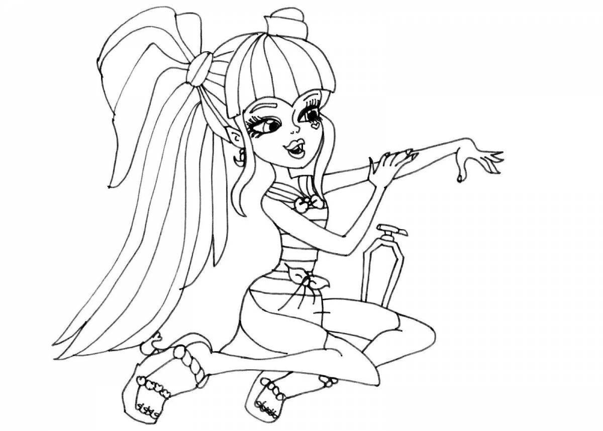Great coloring for girls monster high