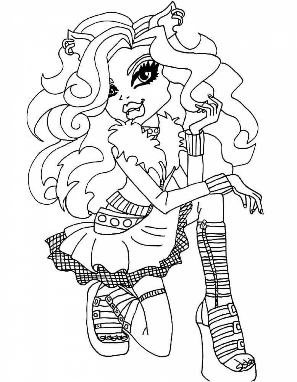 Monster high girls coloring pages