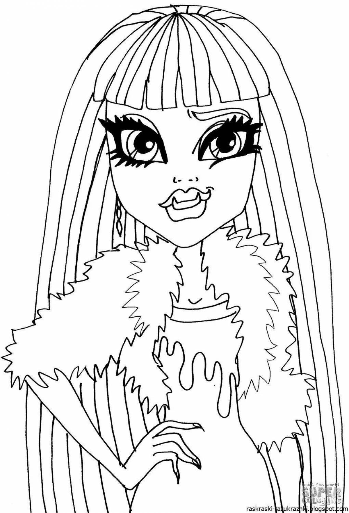 Colouring monster high for girls