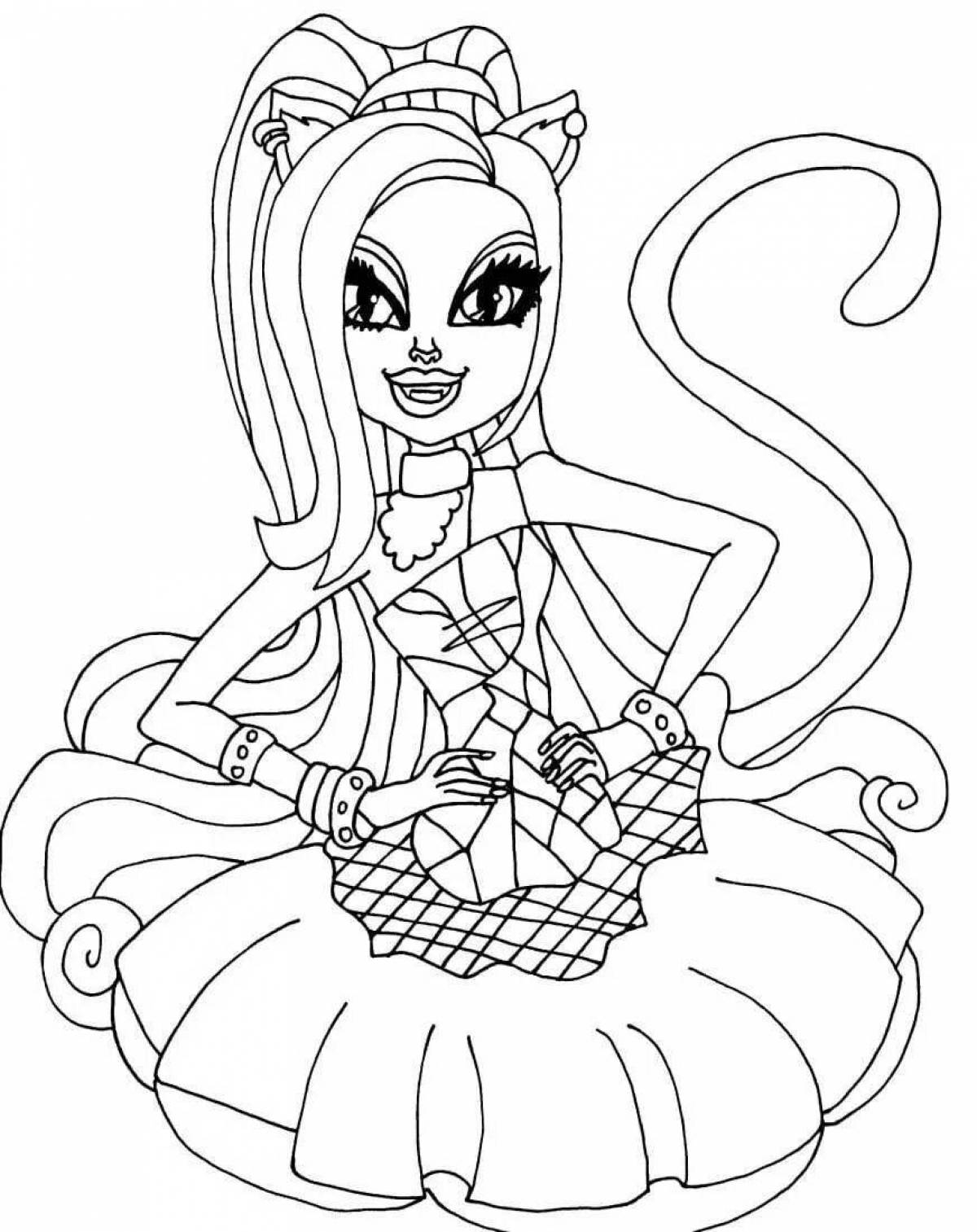 Monster high mystical coloring book for girls