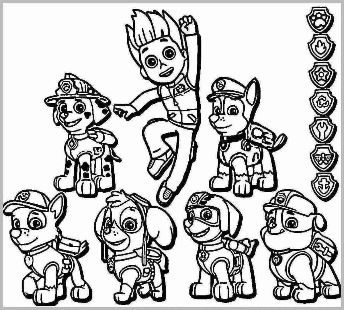 Outstanding paw patrol coloring book for boys