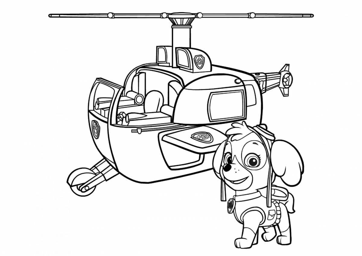 Incredible paw patrol coloring book for boys