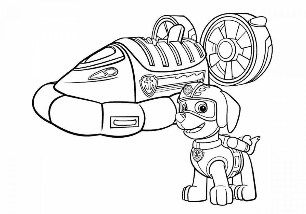 Fascinating Paw Patrol coloring book for boys