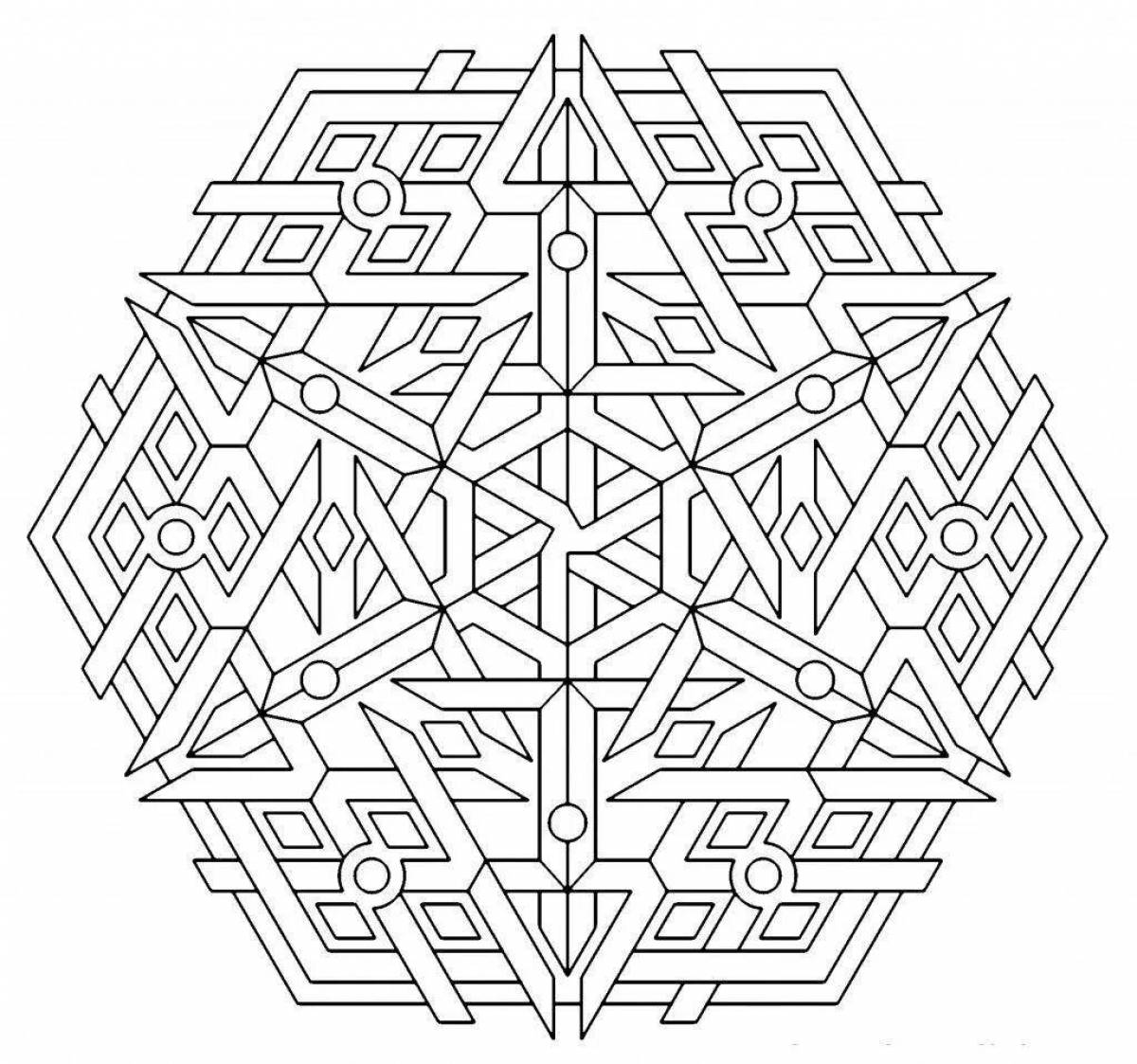 Colorful geometric coloring