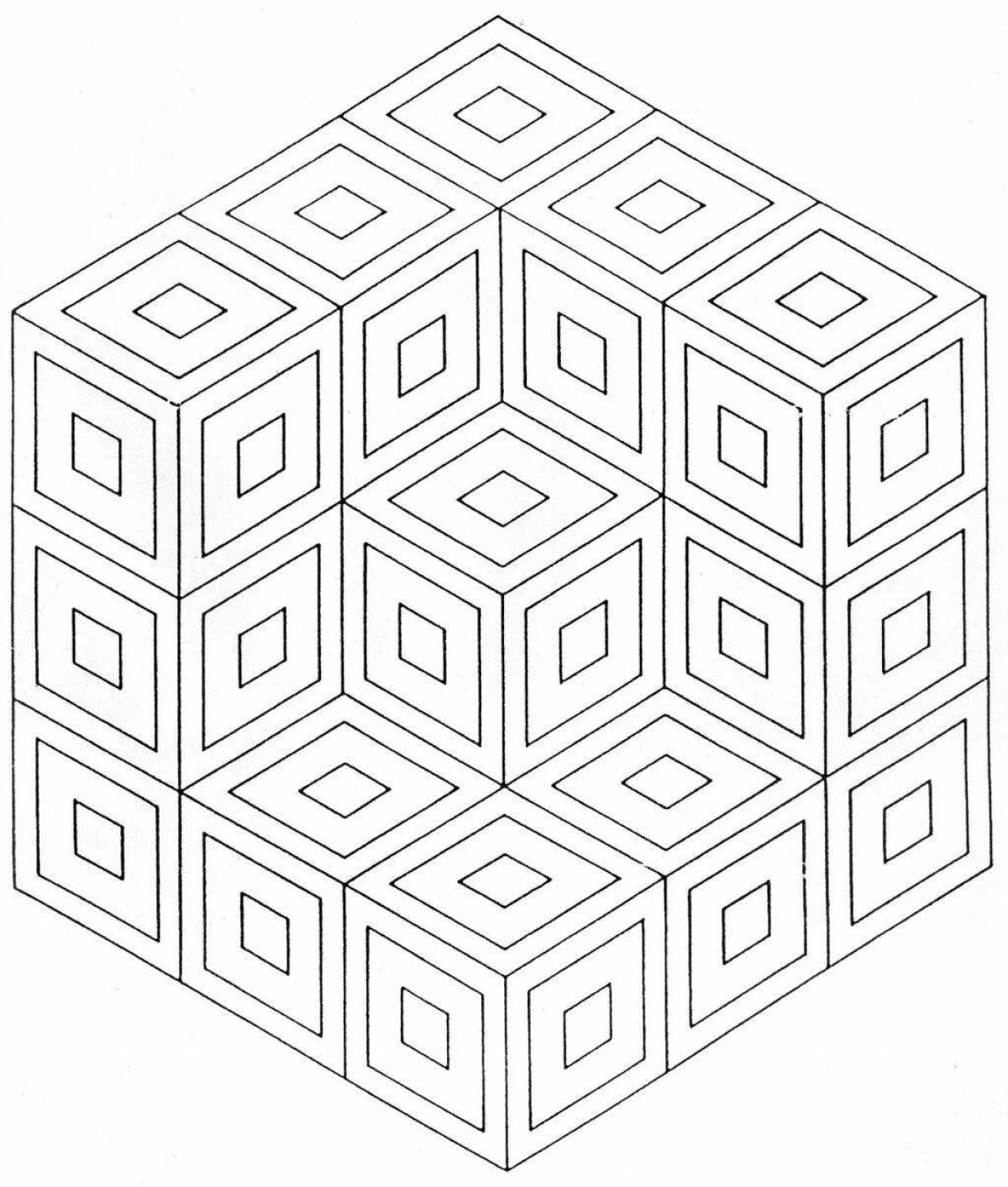 Fancy geometric coloring