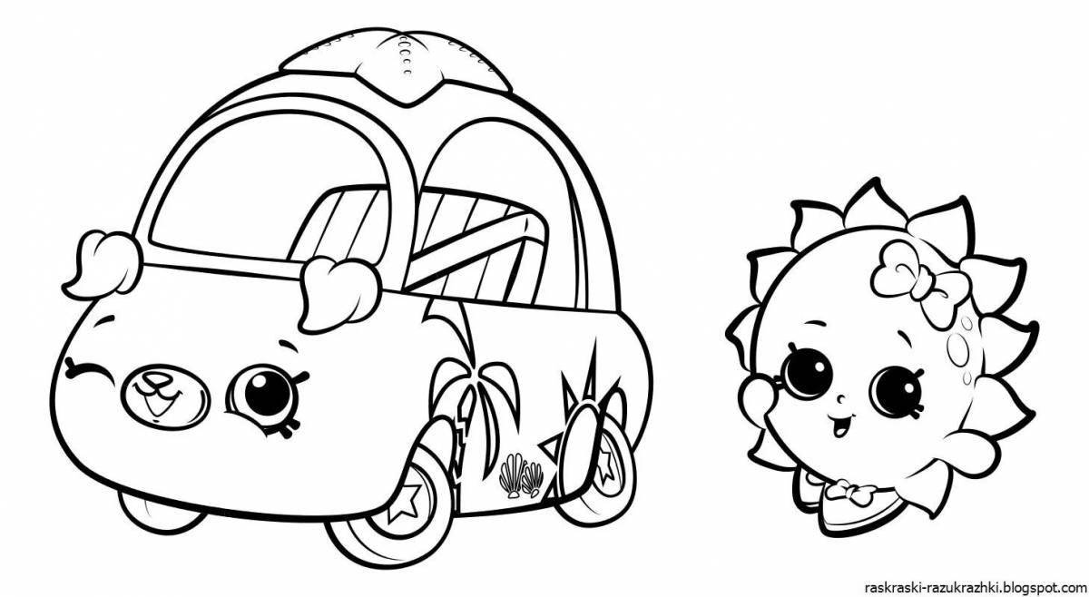 Coloring funny moccasins