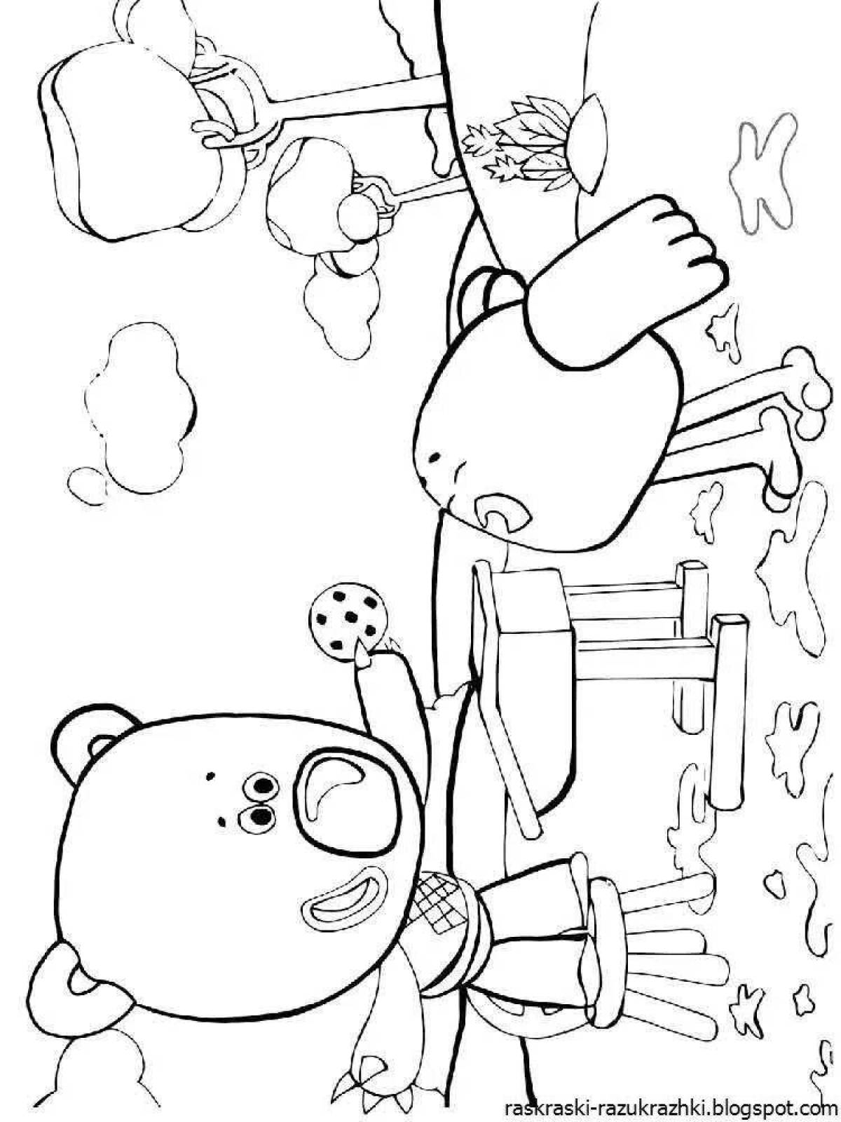 Замечательная раскраска для девочек мимимишки