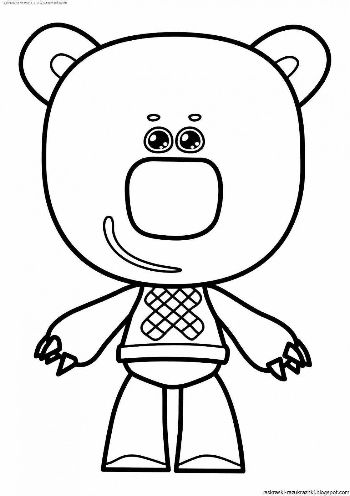 Great coloring pages for girls mimimishki