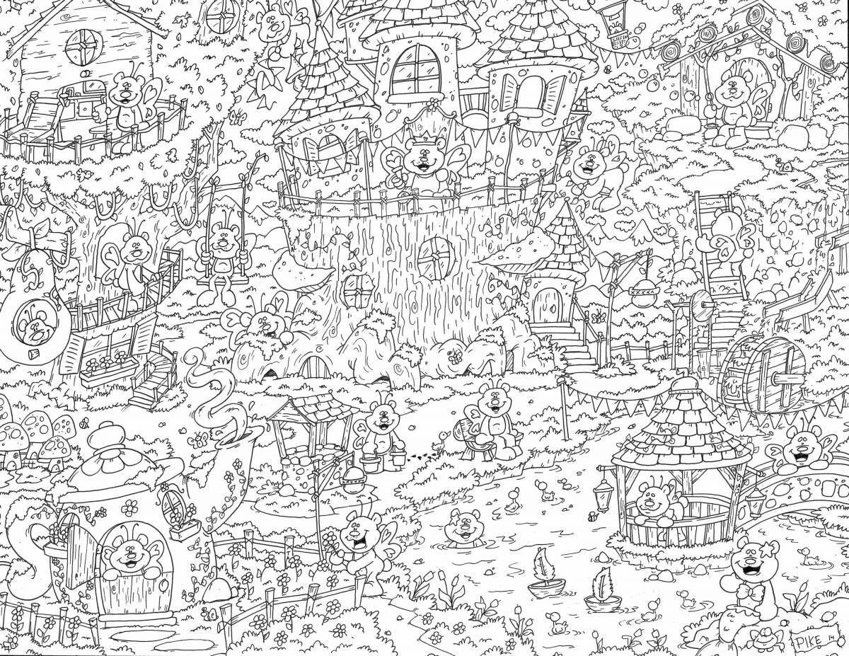 Cute little detail coloring for girls