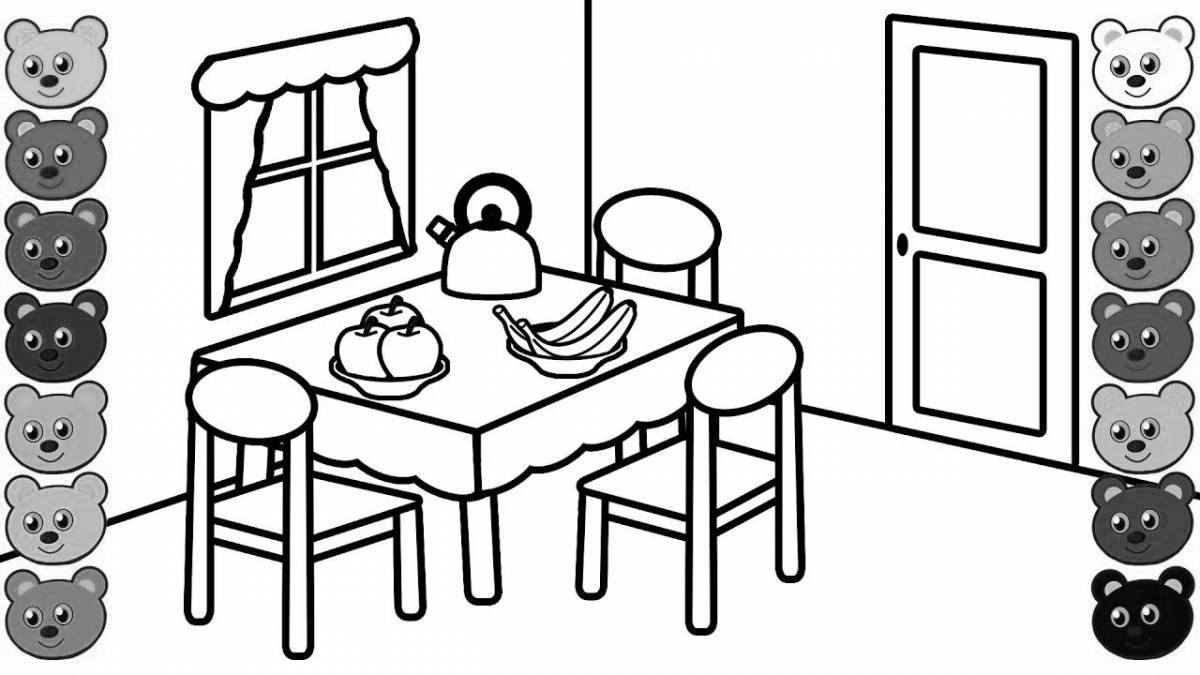 Toko boko's alluring furniture coloring book