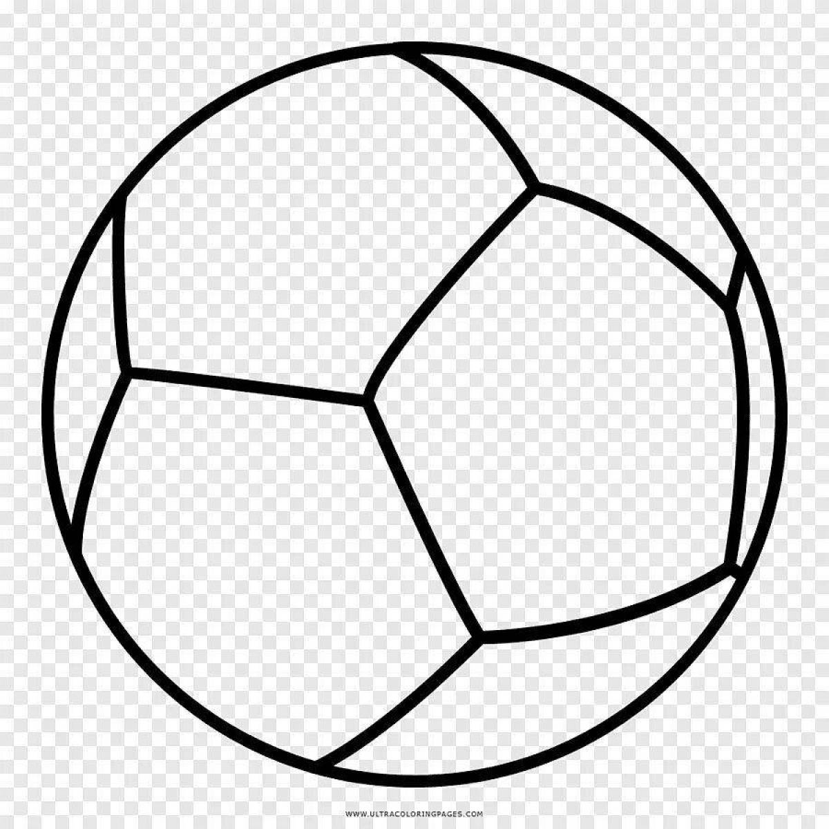 Инновационная раскраска футбольного мяча для детей