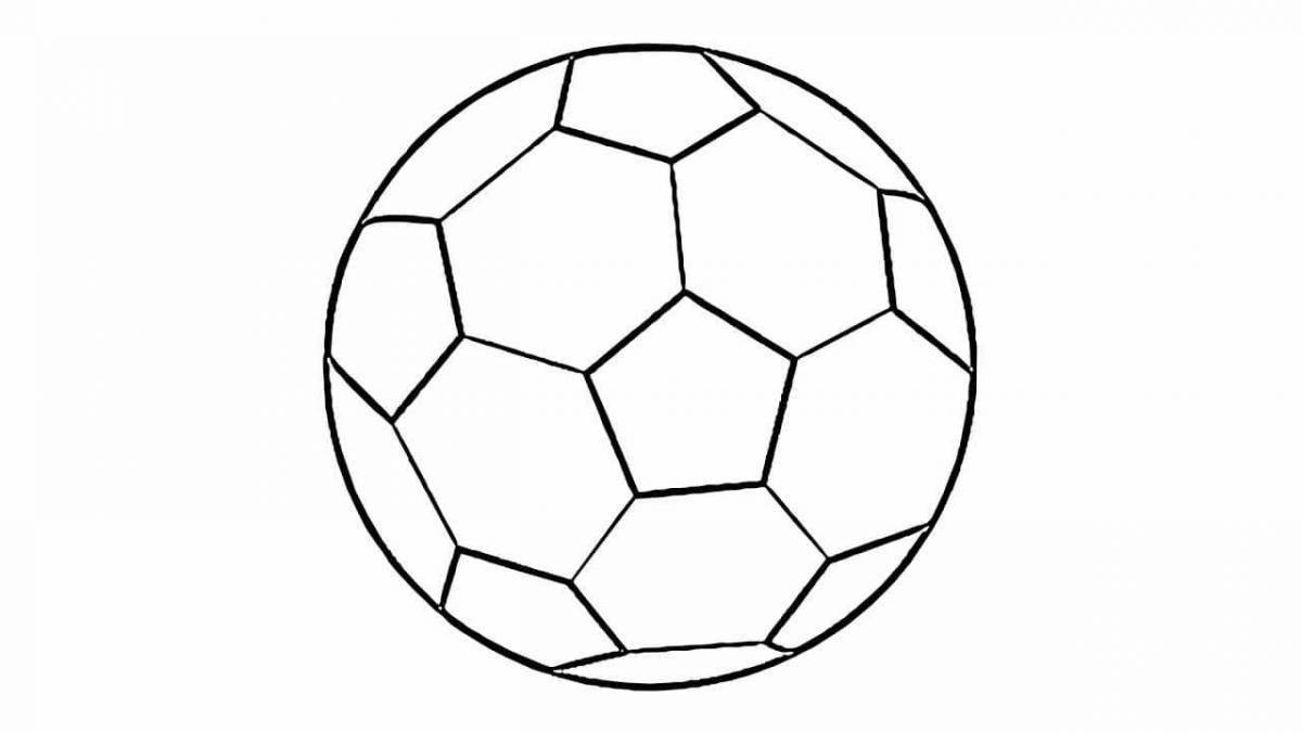 Great soccer ball coloring book for kids