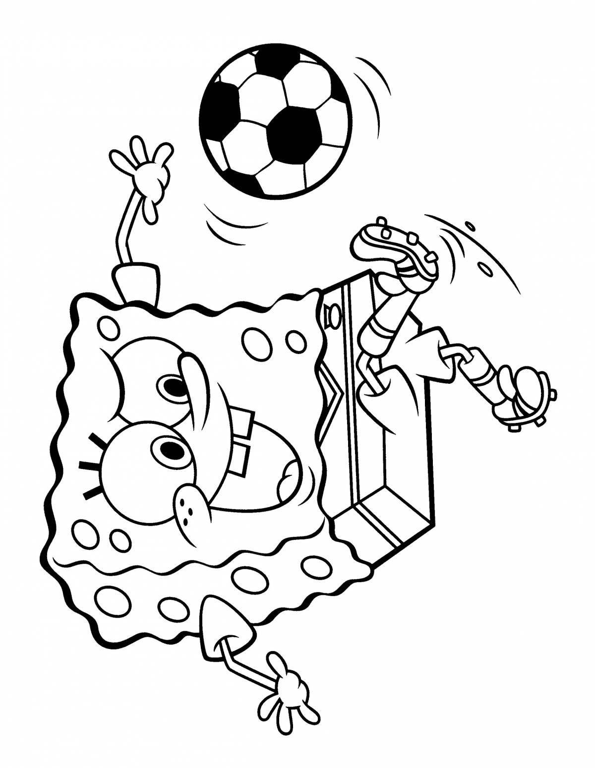 Incredible soccer ball coloring book for kids