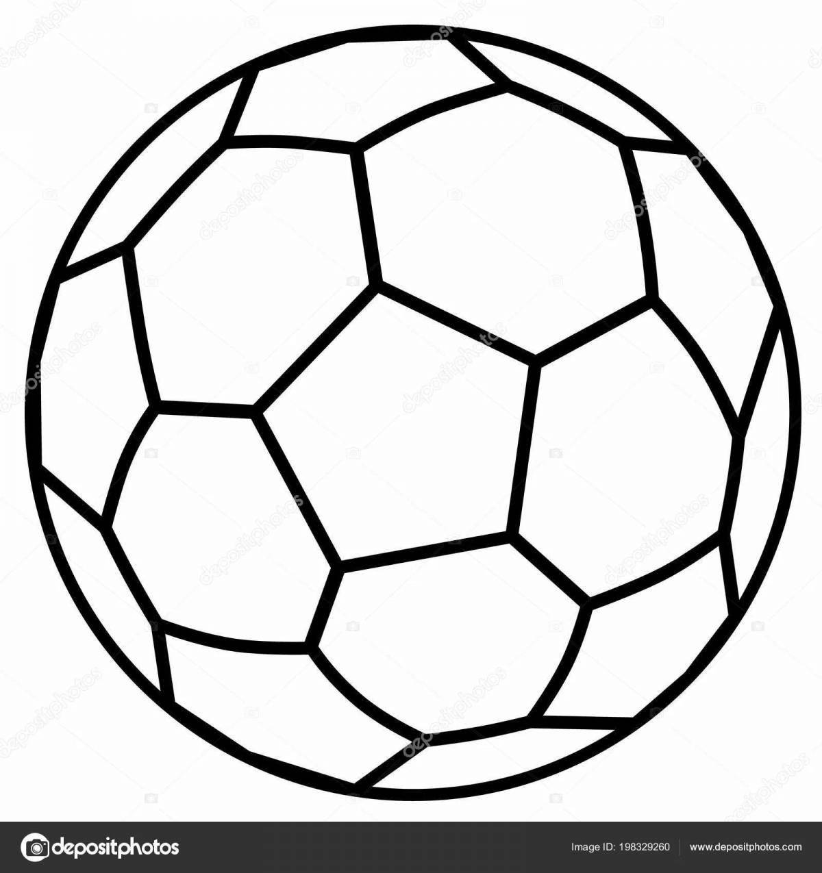 Crazy color soccer ball coloring pages for kids