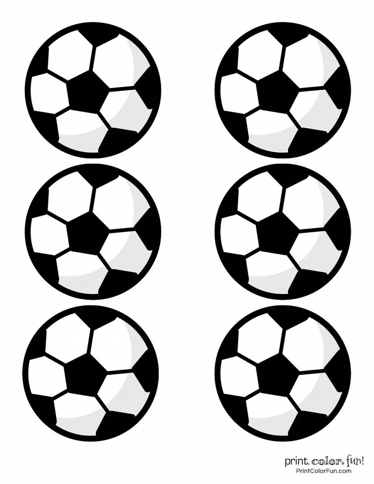 An entertaining coloring book of a soccer ball for children