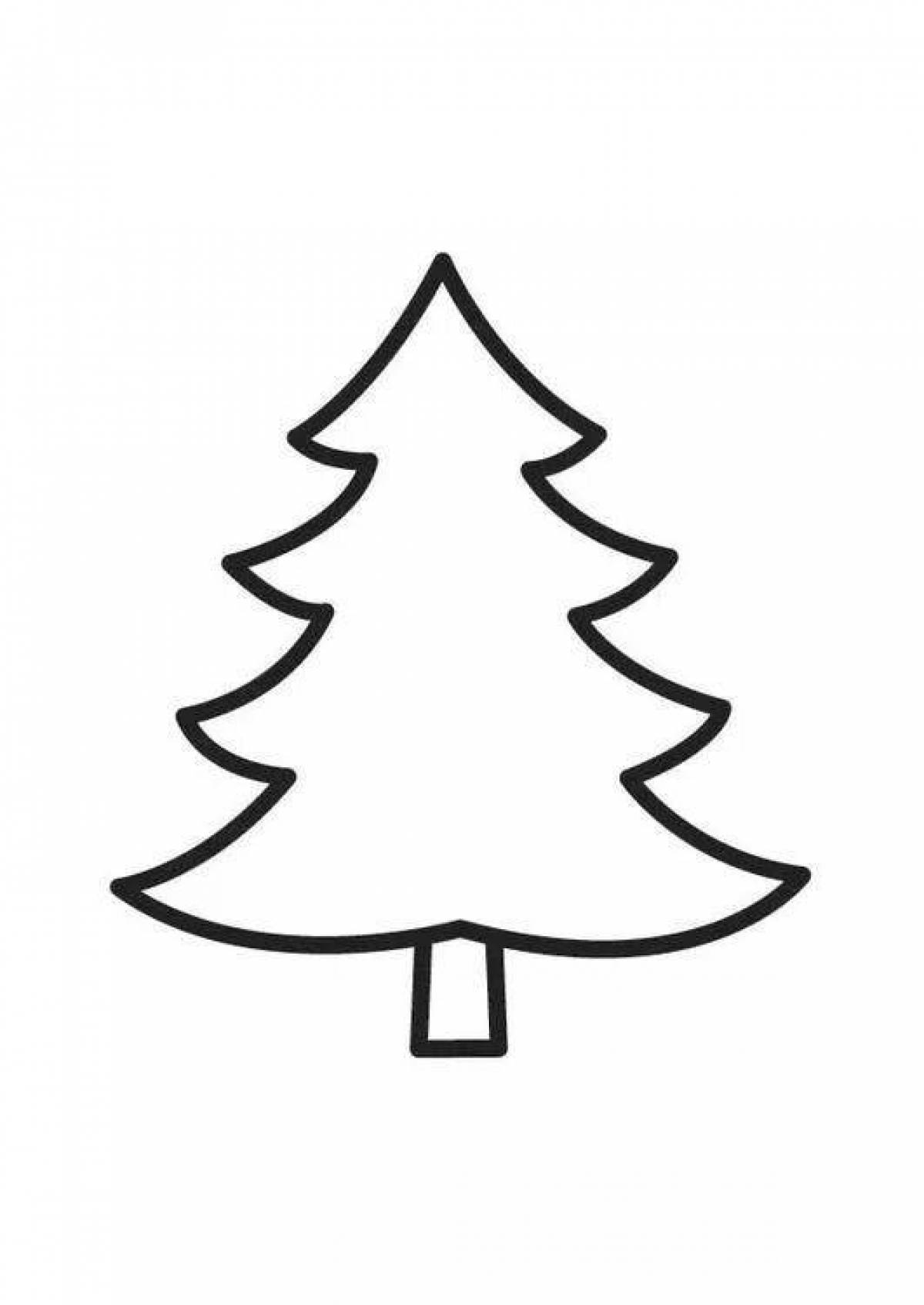 Красочная новогодняя раскраска для детей