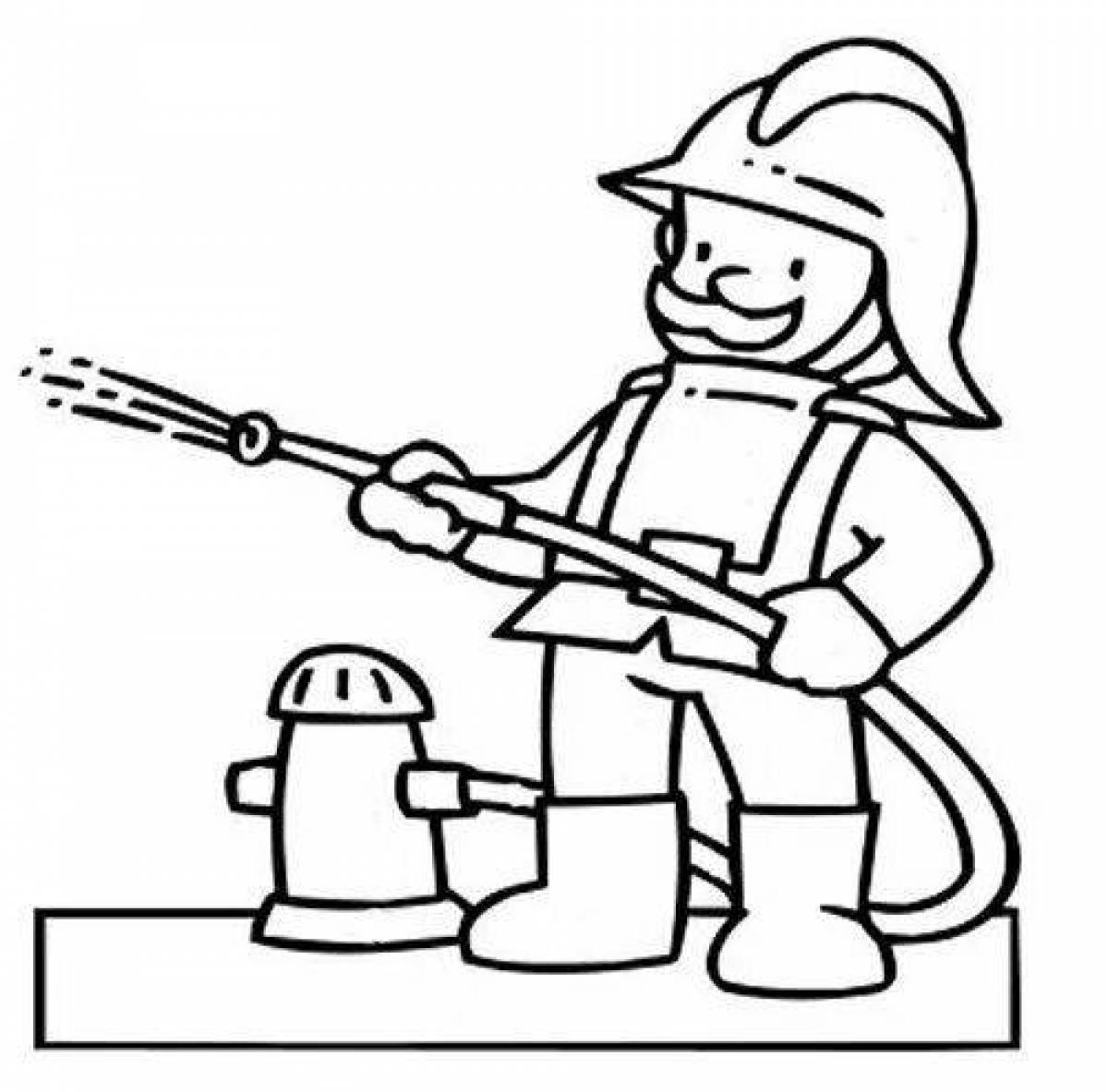 Colorful job coloring pages for pre-k in kindergarten