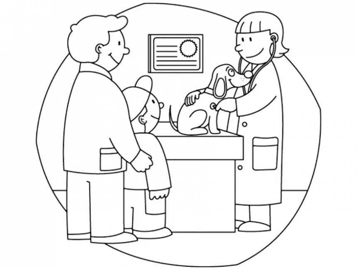 Красочные раскраски профессий для малышей в pre-k