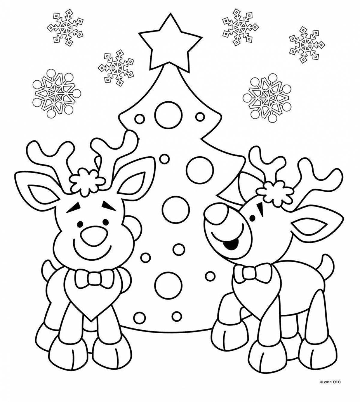 Merry Christmas coloring pages