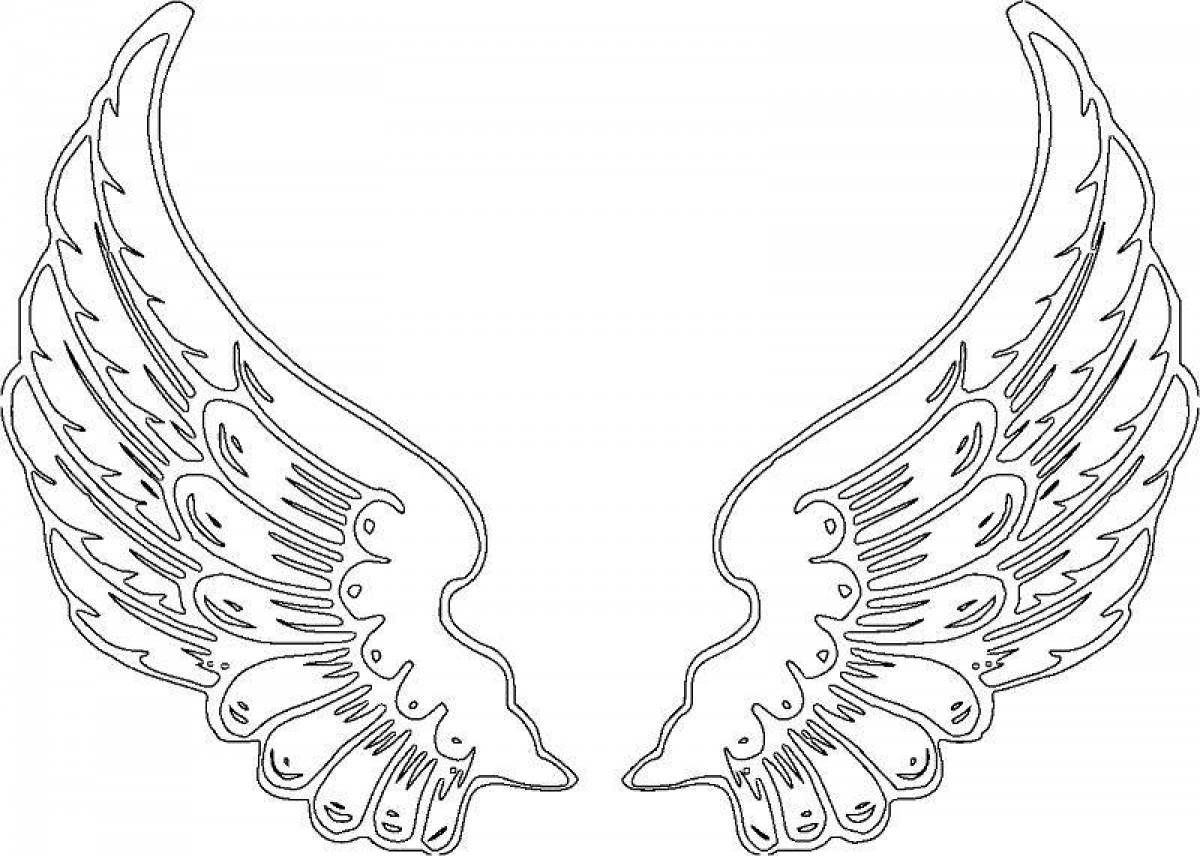 Luxury wings coloring pages