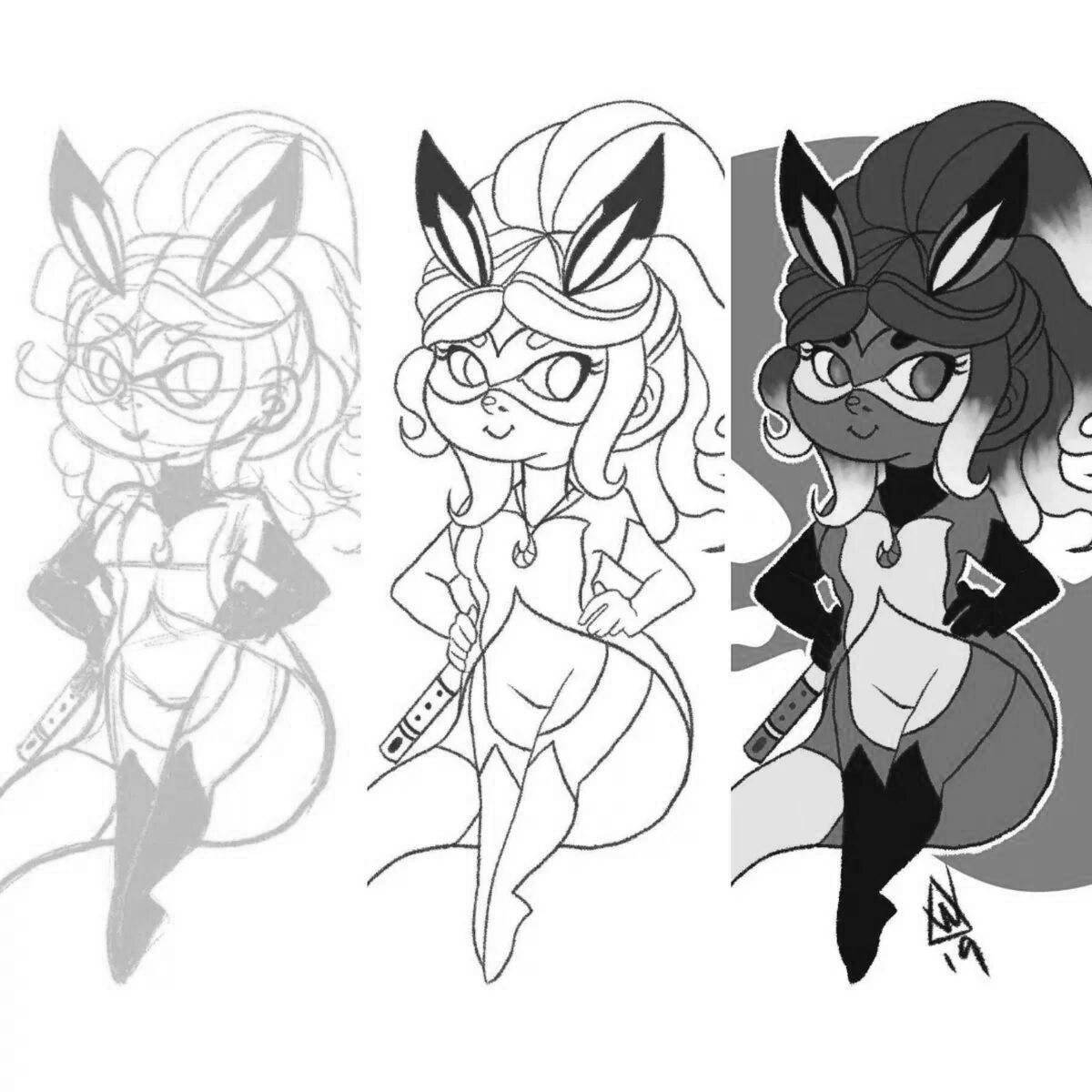 Photo Exquisite rina rouge coloring page