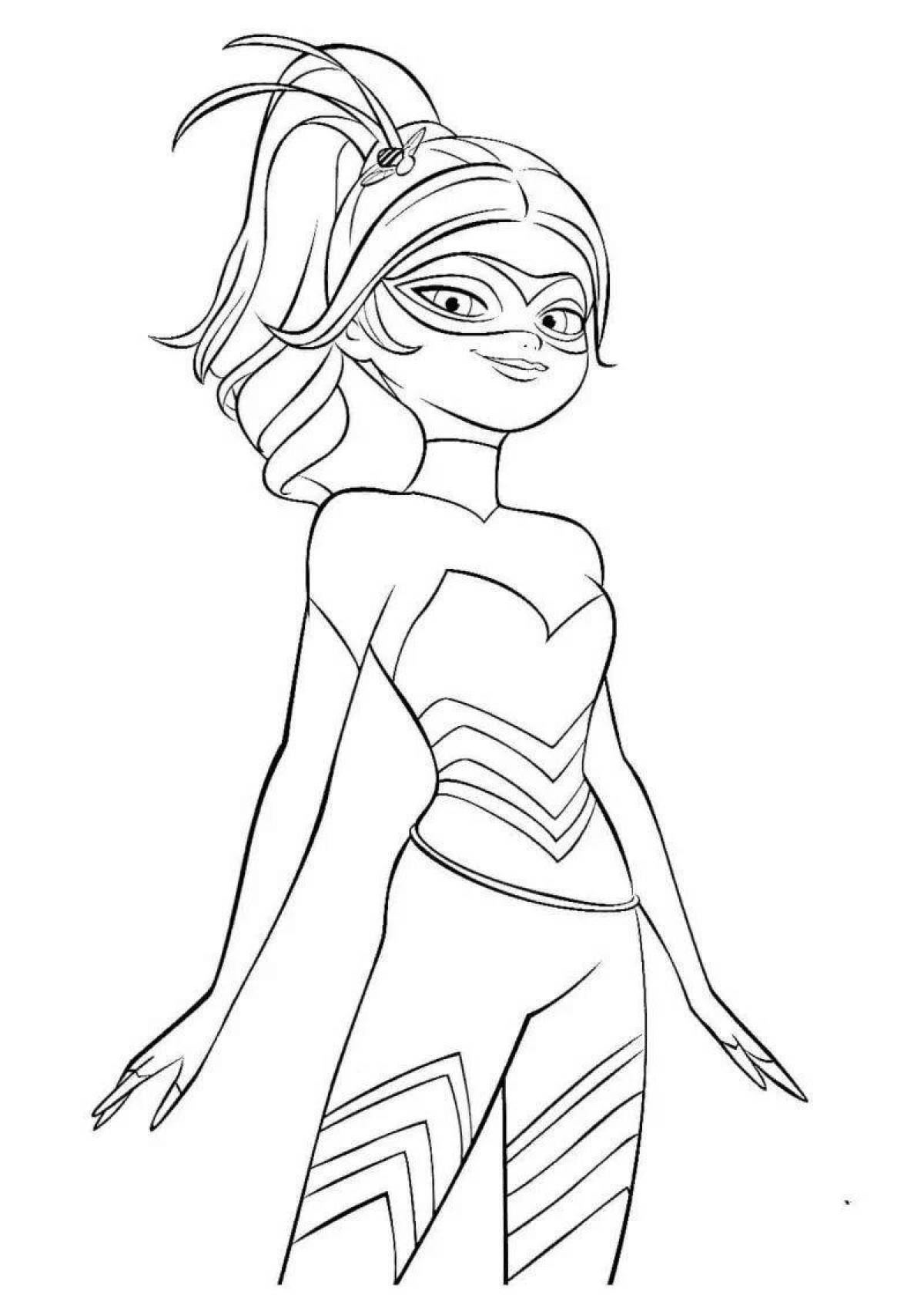 Rina Rouge's lovely coloring page