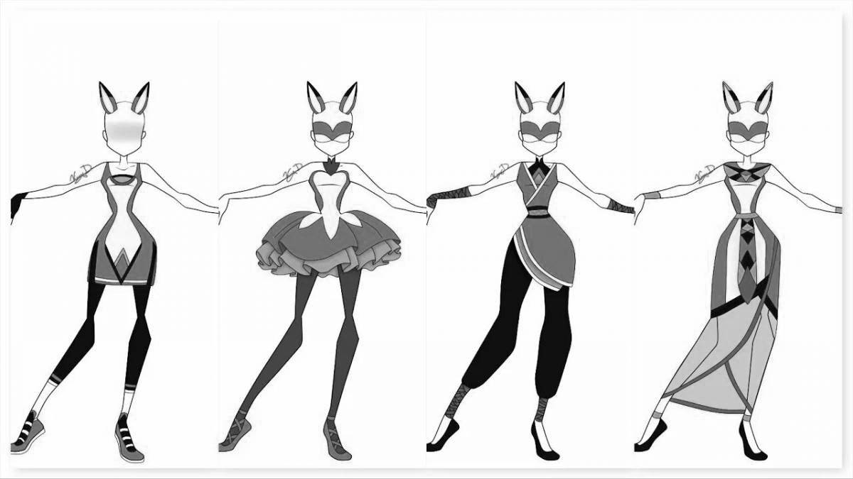 Photo Rina rouge coloring page live