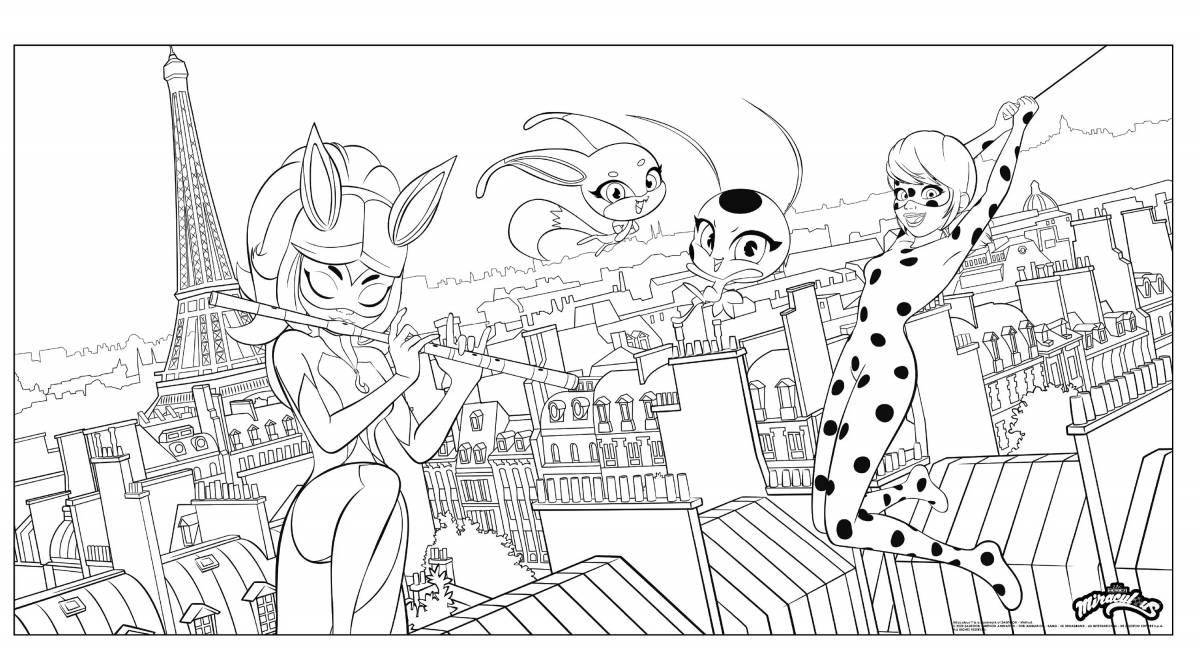 Coloring page glamor rina rouge
