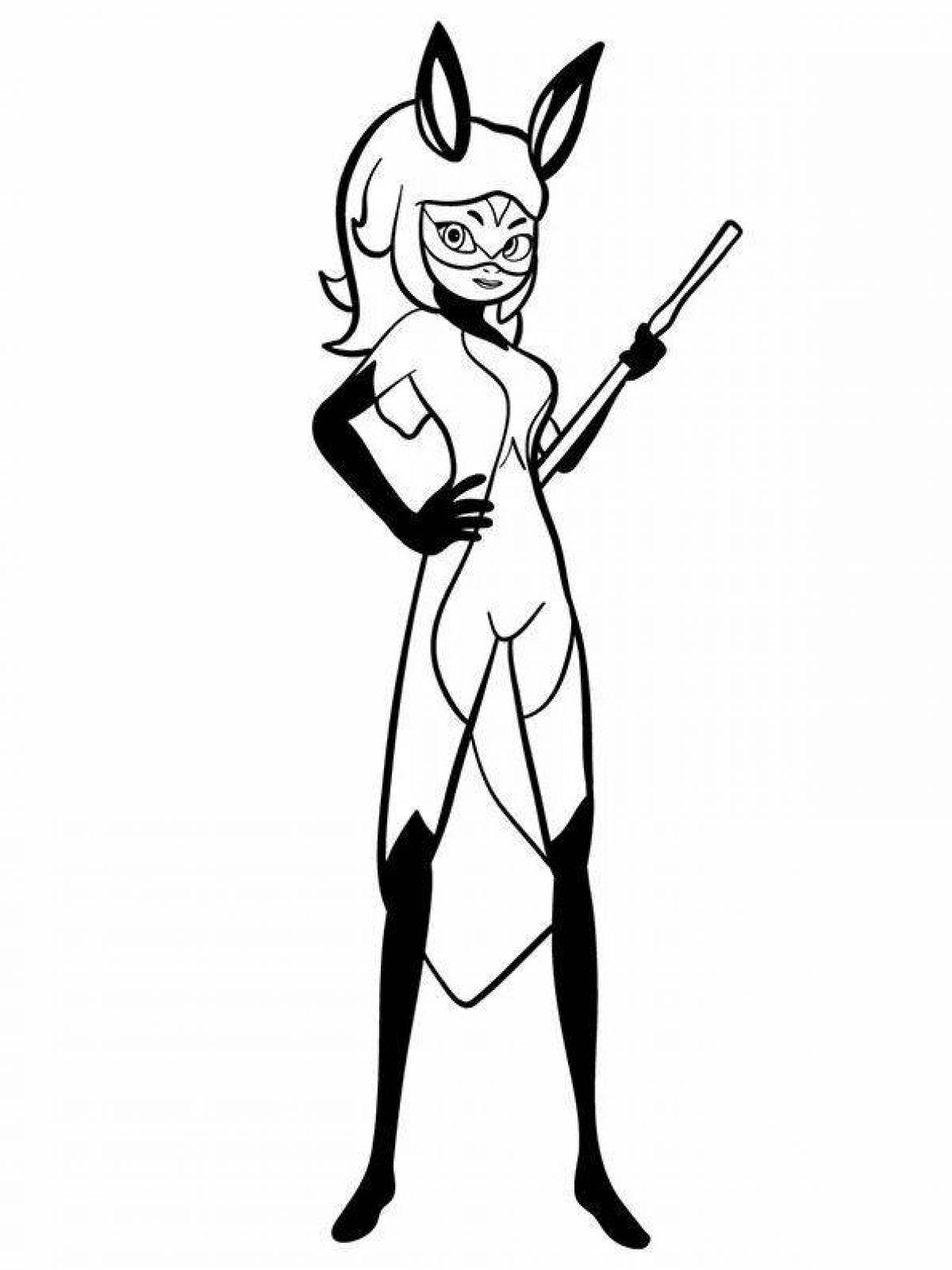 Photo Coloring elegant rina rouge