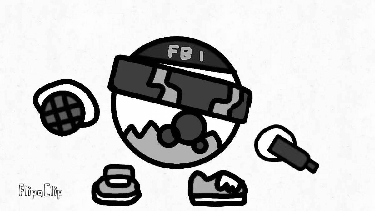 Coloring book funny chikin gun