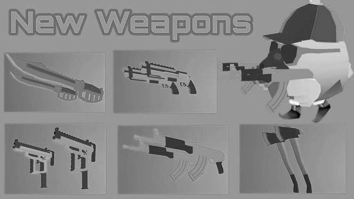 Coloring fun chikin gun