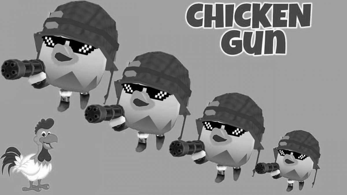 Coloring creative chikin gun