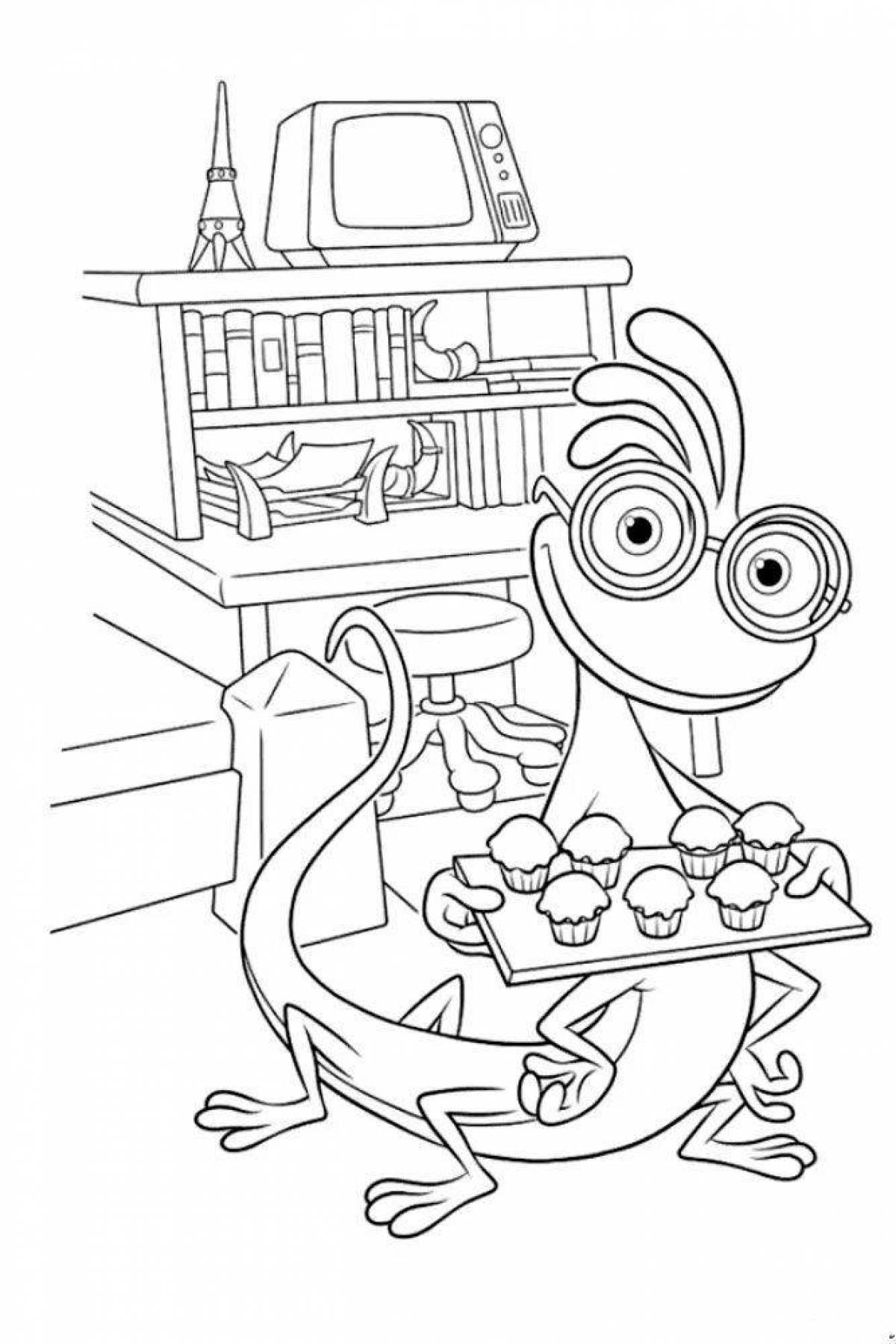 Playful Monsters University coloring page