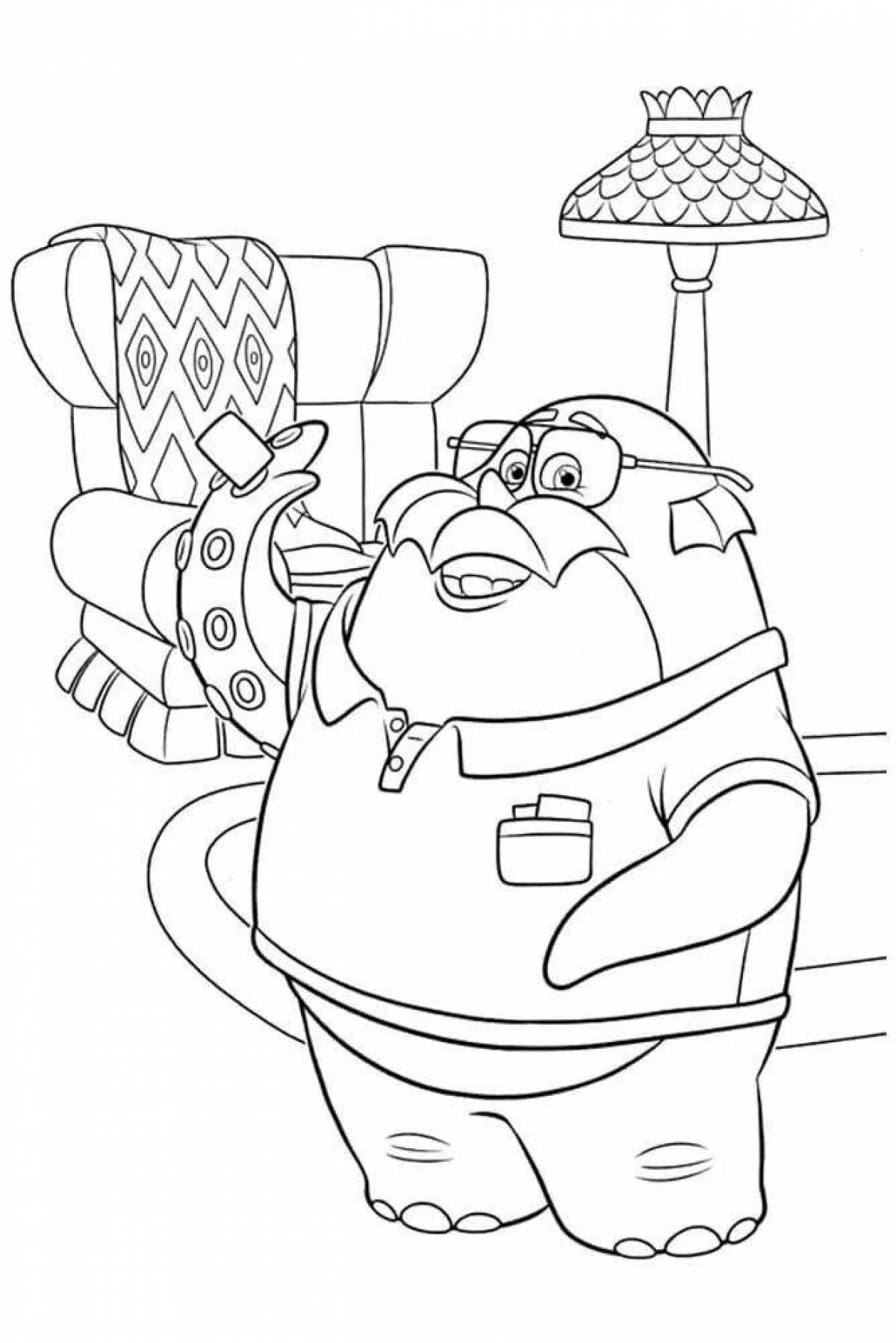 Fabulous Monsters University coloring page