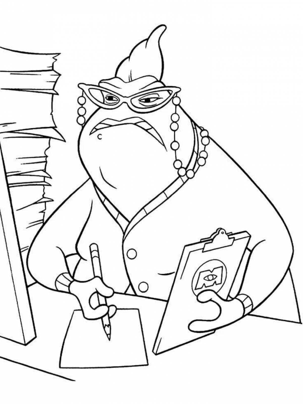 Incredible Monsters University coloring page