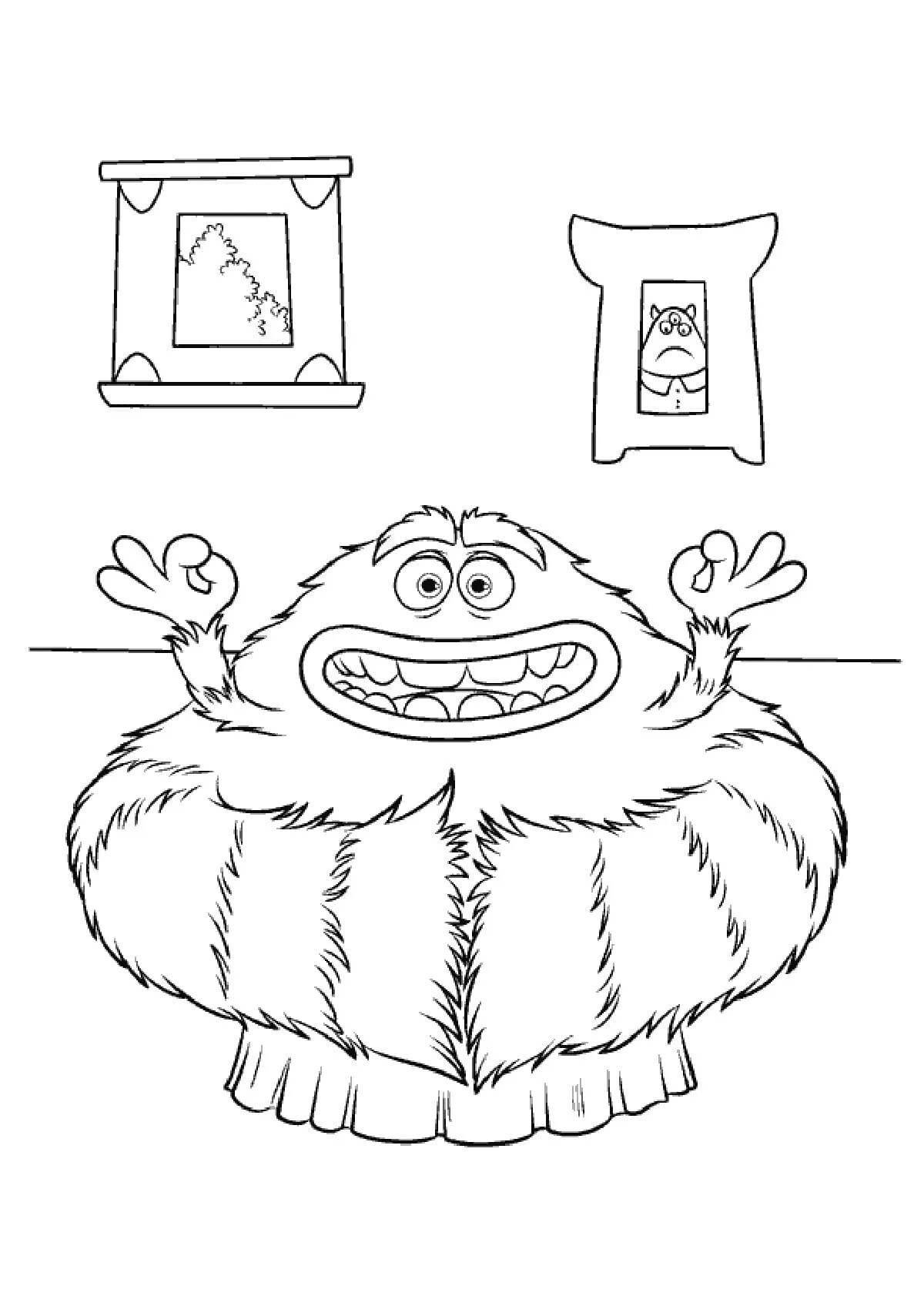 Cute Monsters University Coloring Page