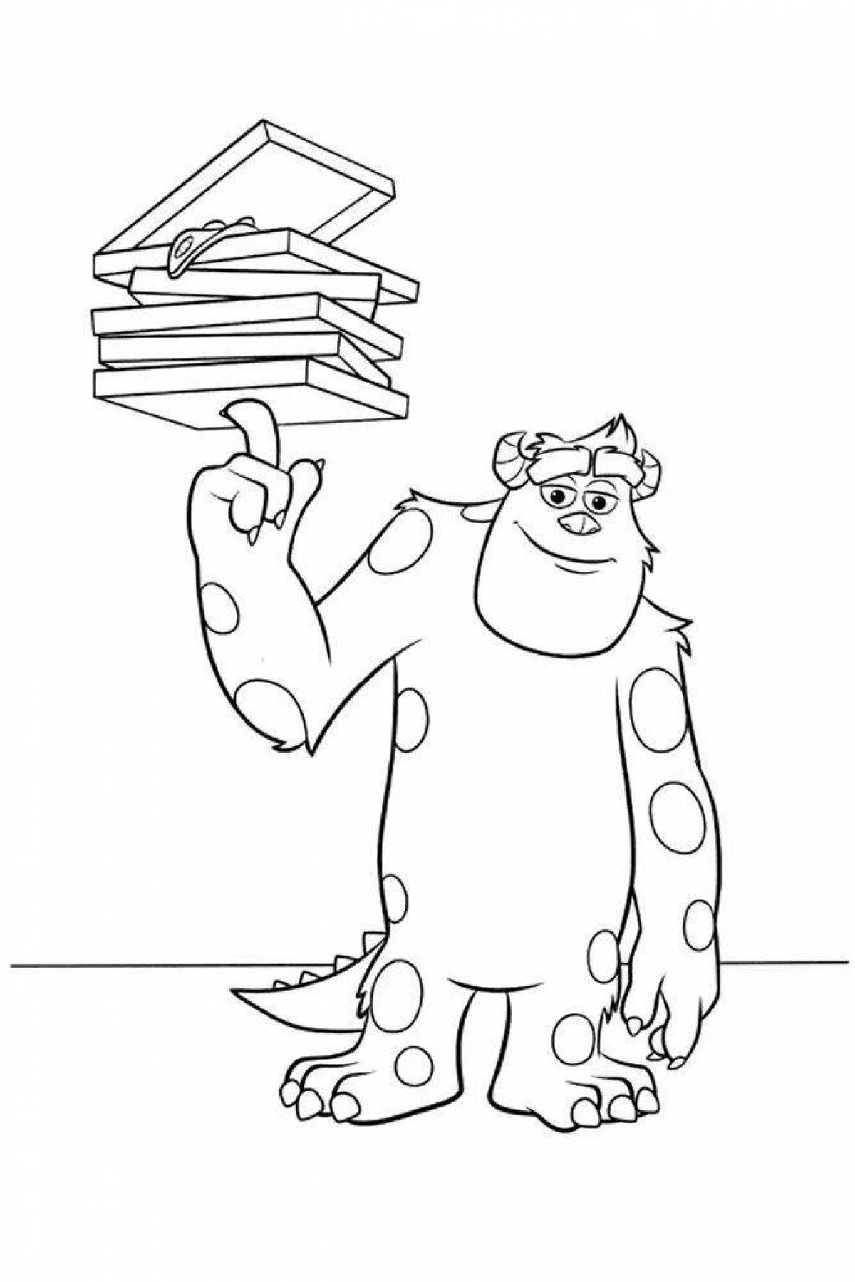 Crazy Monsters University coloring page