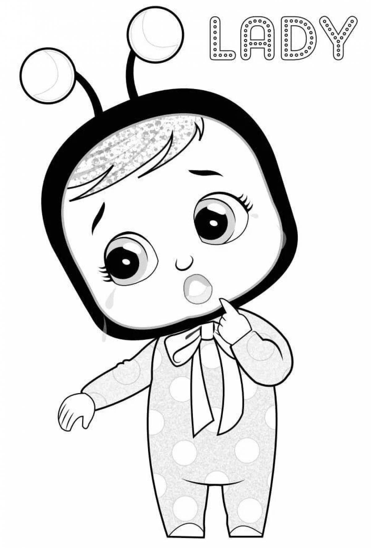 Charon baby colorful coloring page