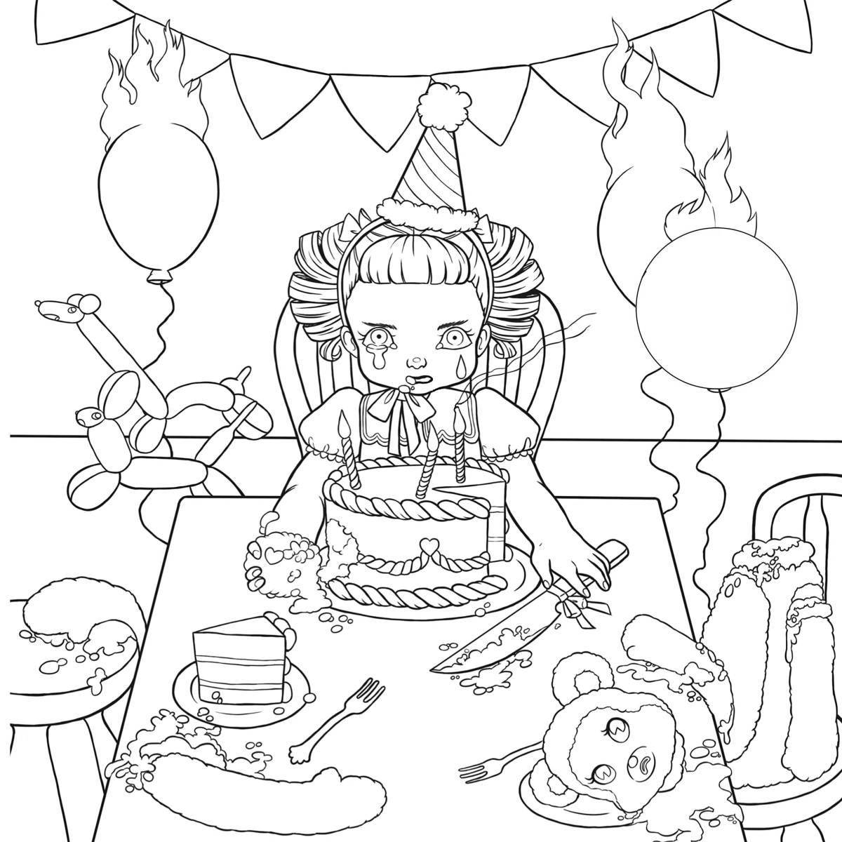 Coloring book sweet charon baby