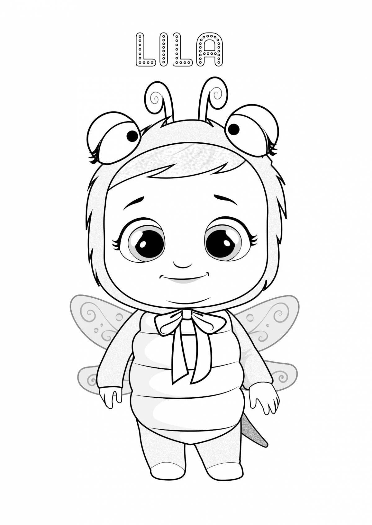 Adorable baby charon coloring page