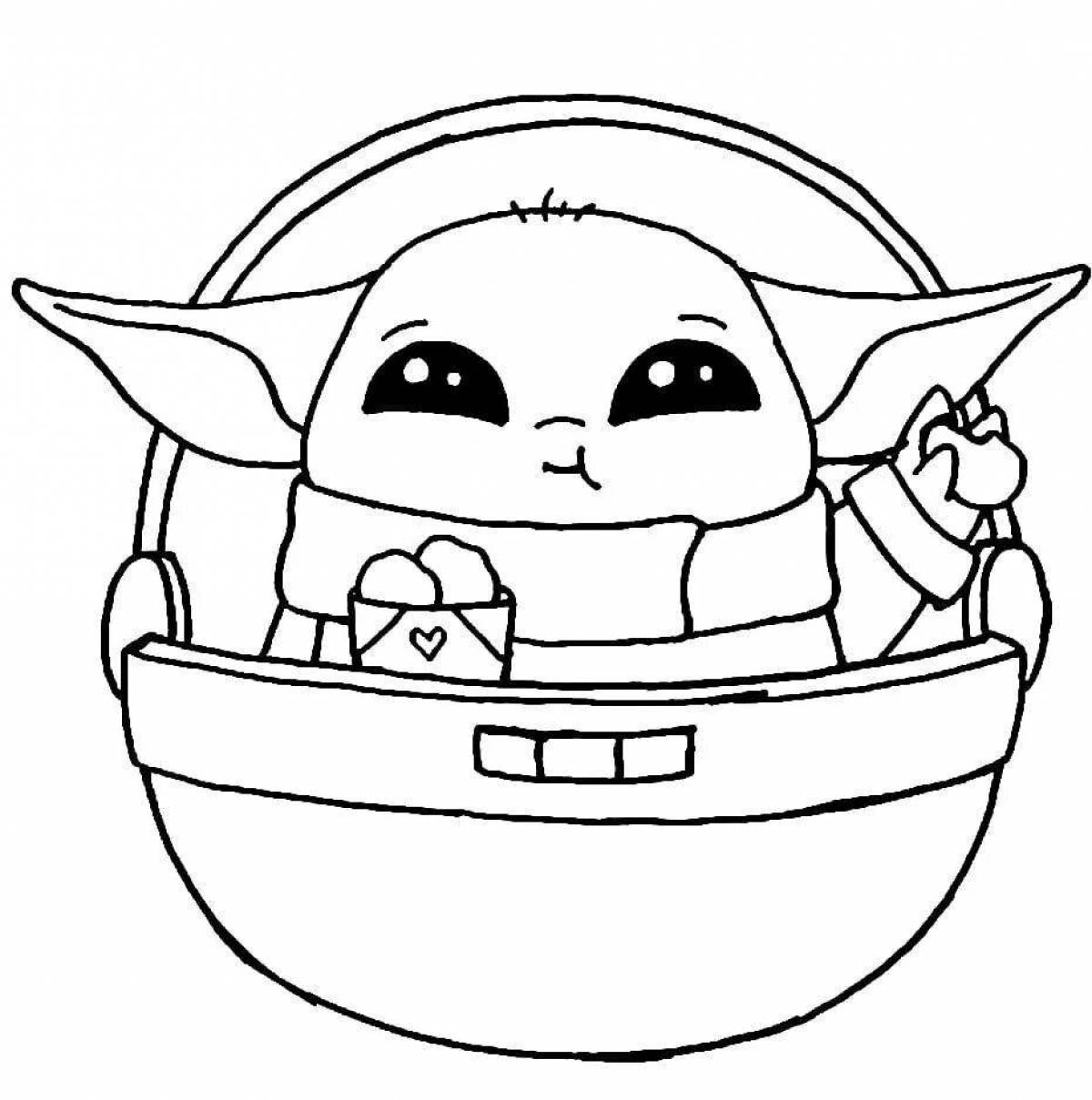 Charon baby coloring page