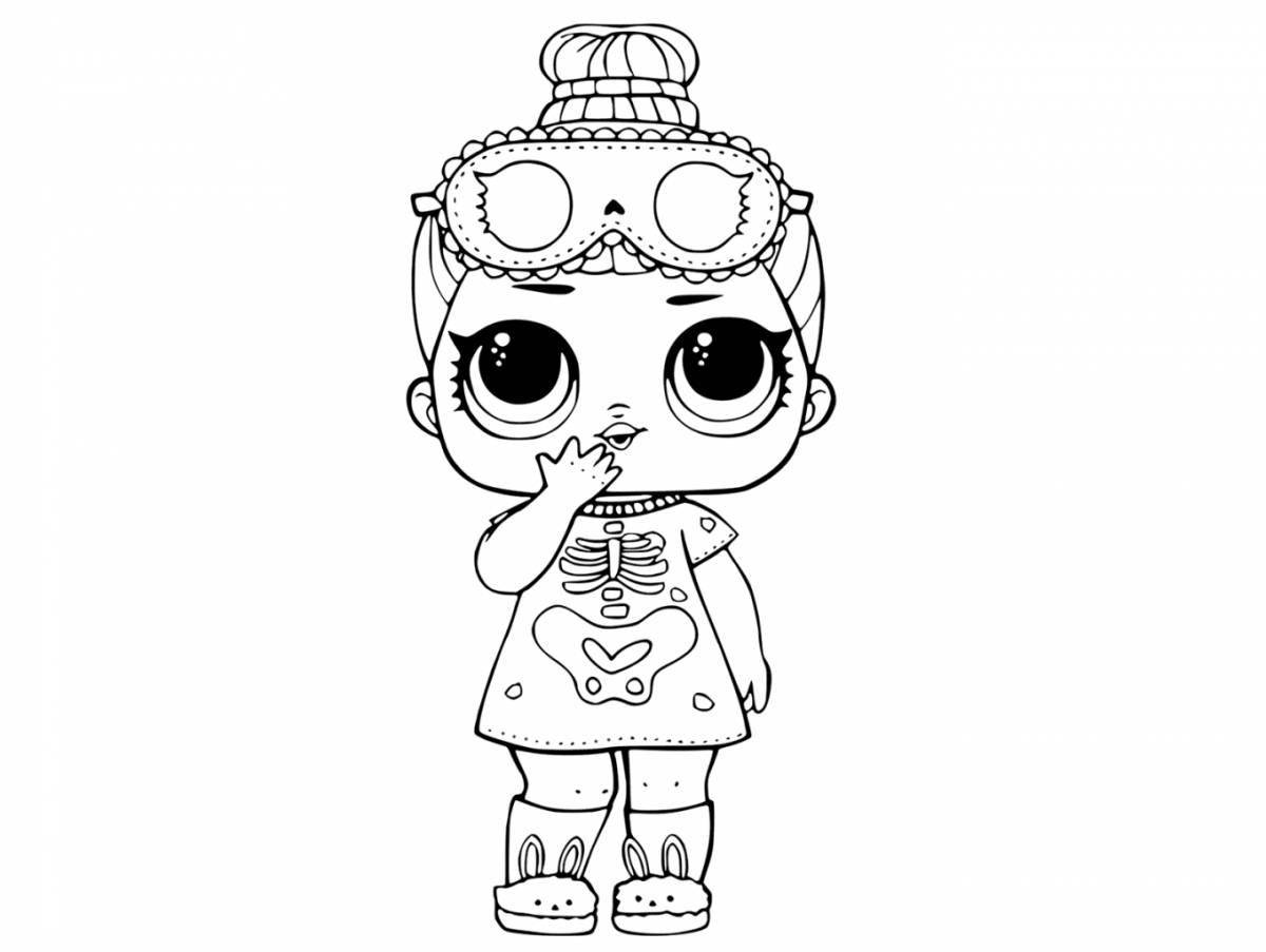 Coloring book magical charon baby