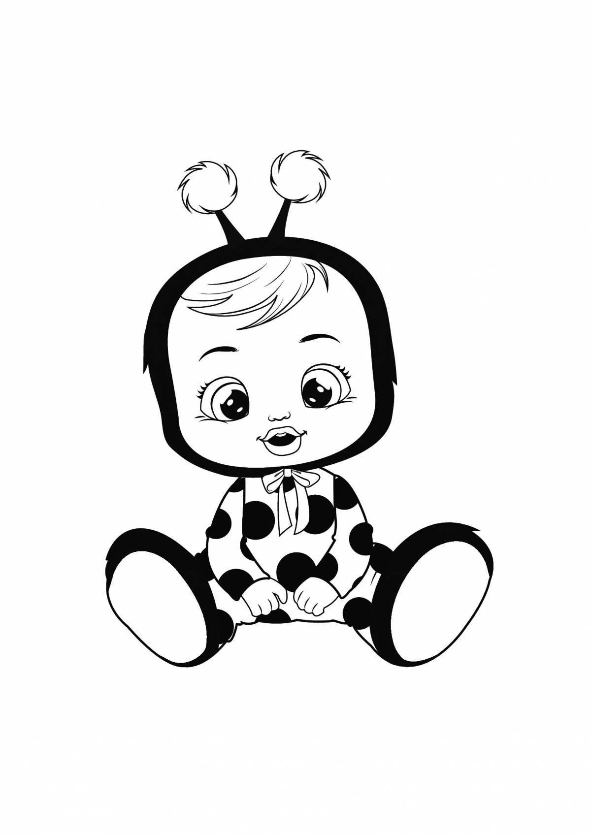 Giggly charon baby coloring page