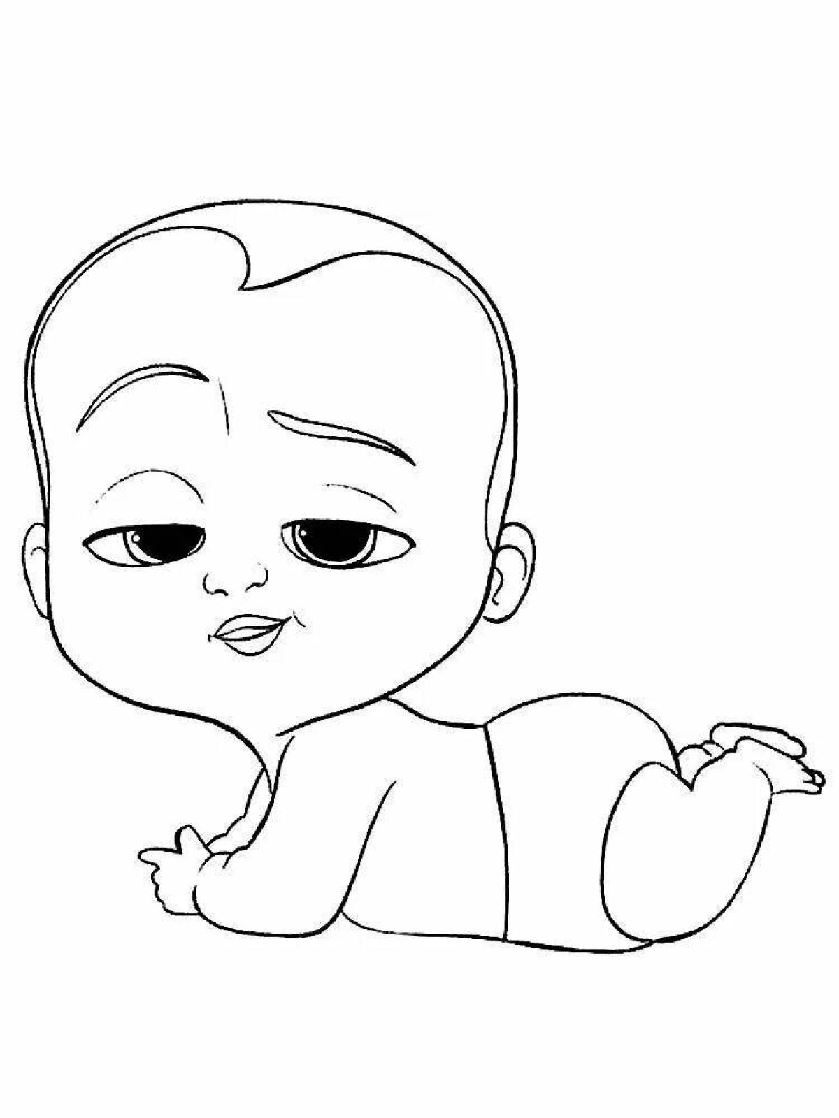 Blessed Charon baby coloring page